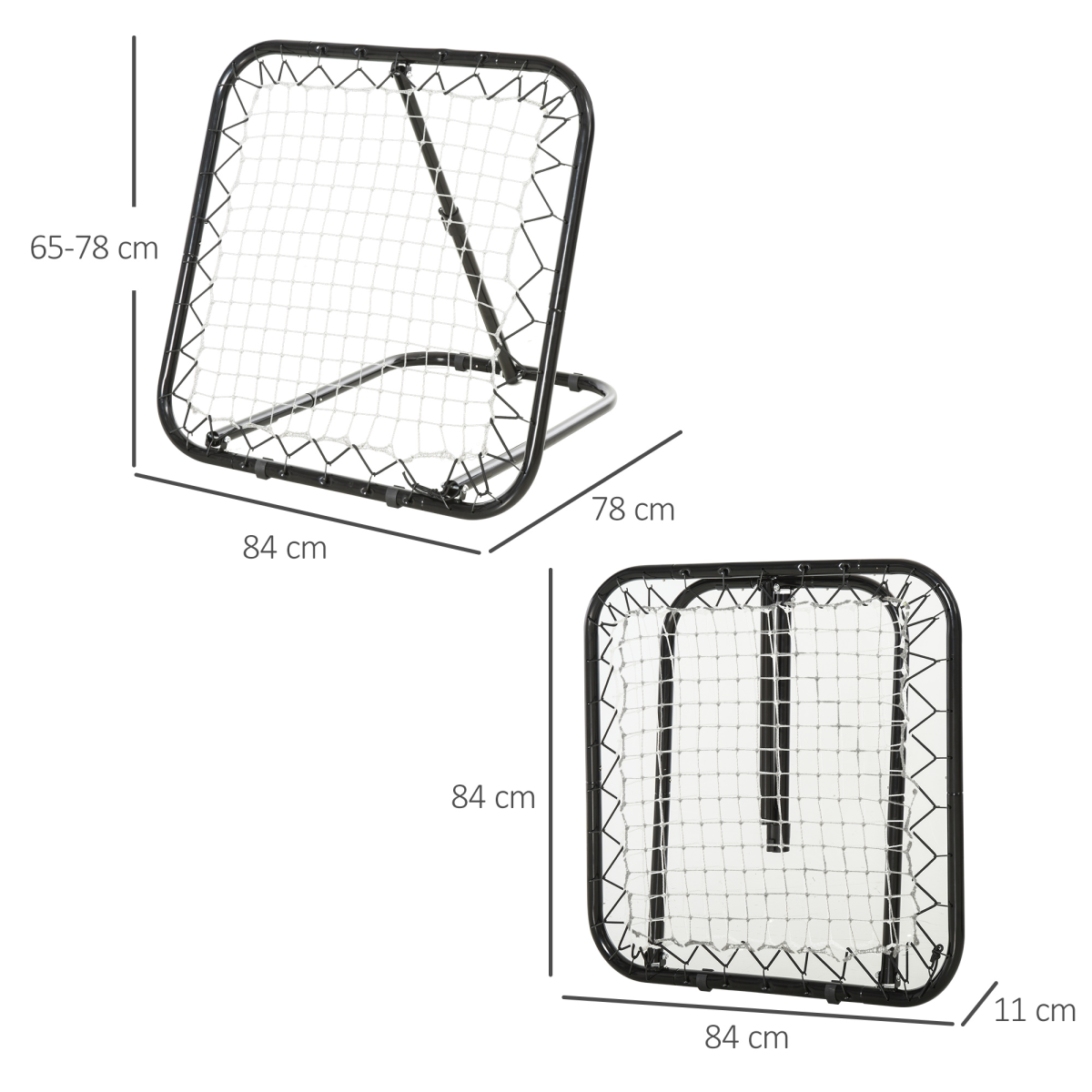 Adjustable Football & Baseball Rebounder Net