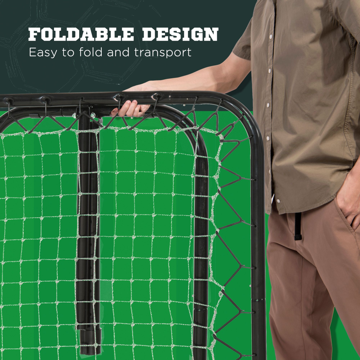 Adjustable Football & Baseball Rebounder Net