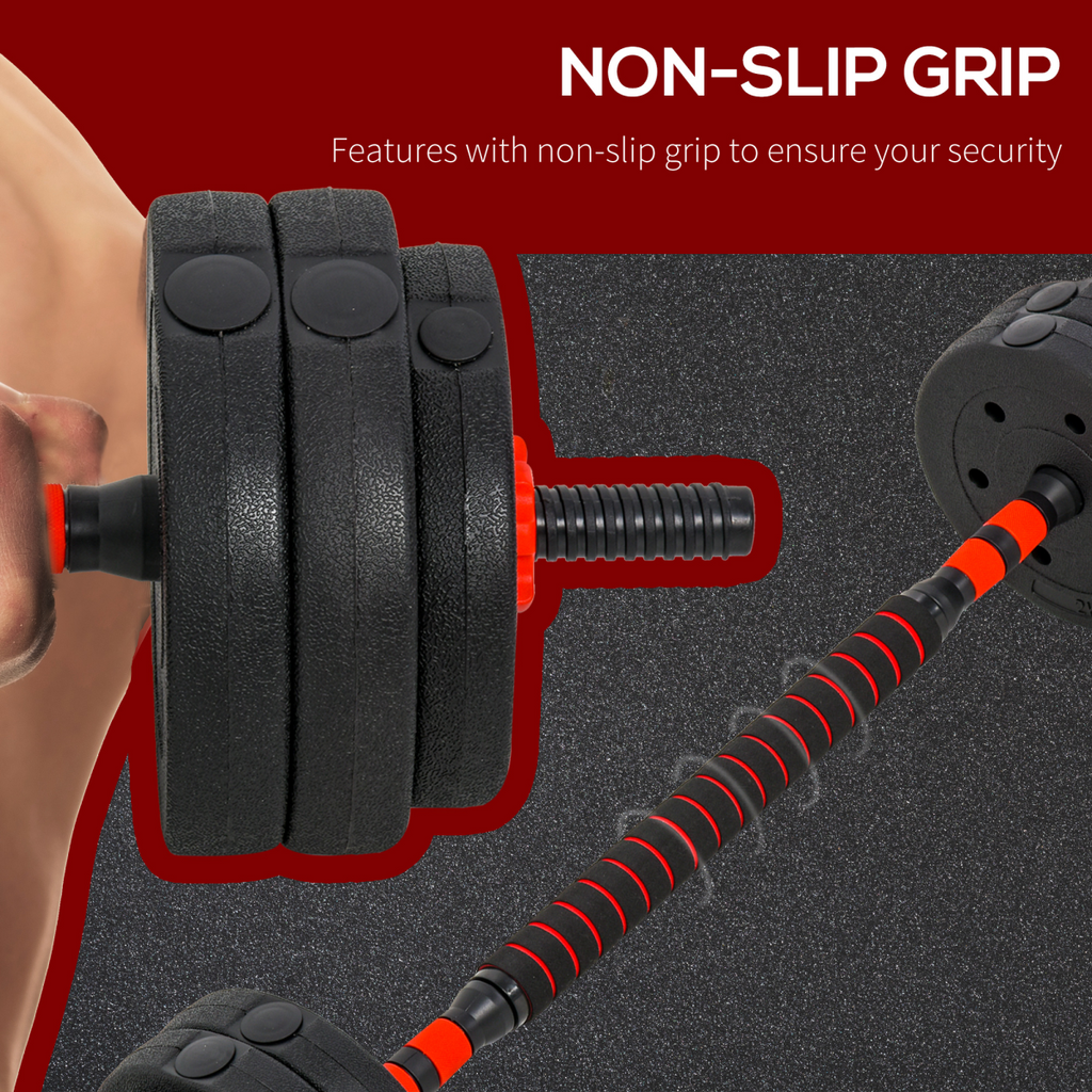 25 kg Adjustable Barbell & Dumbbell Set