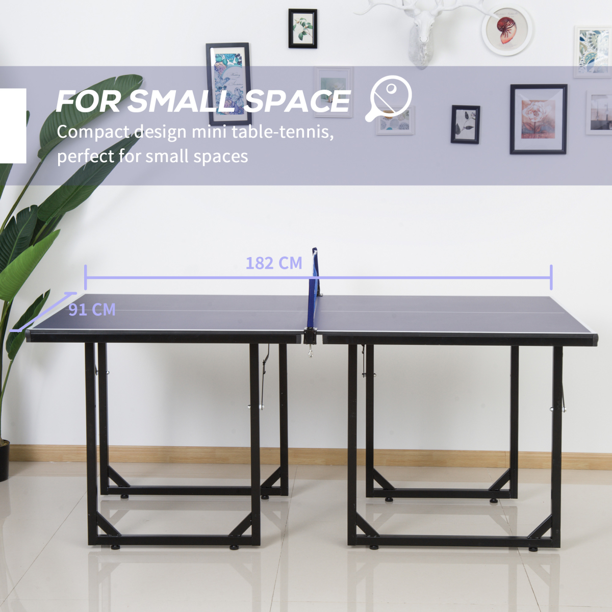 Foldable Table Tennis Table with Net