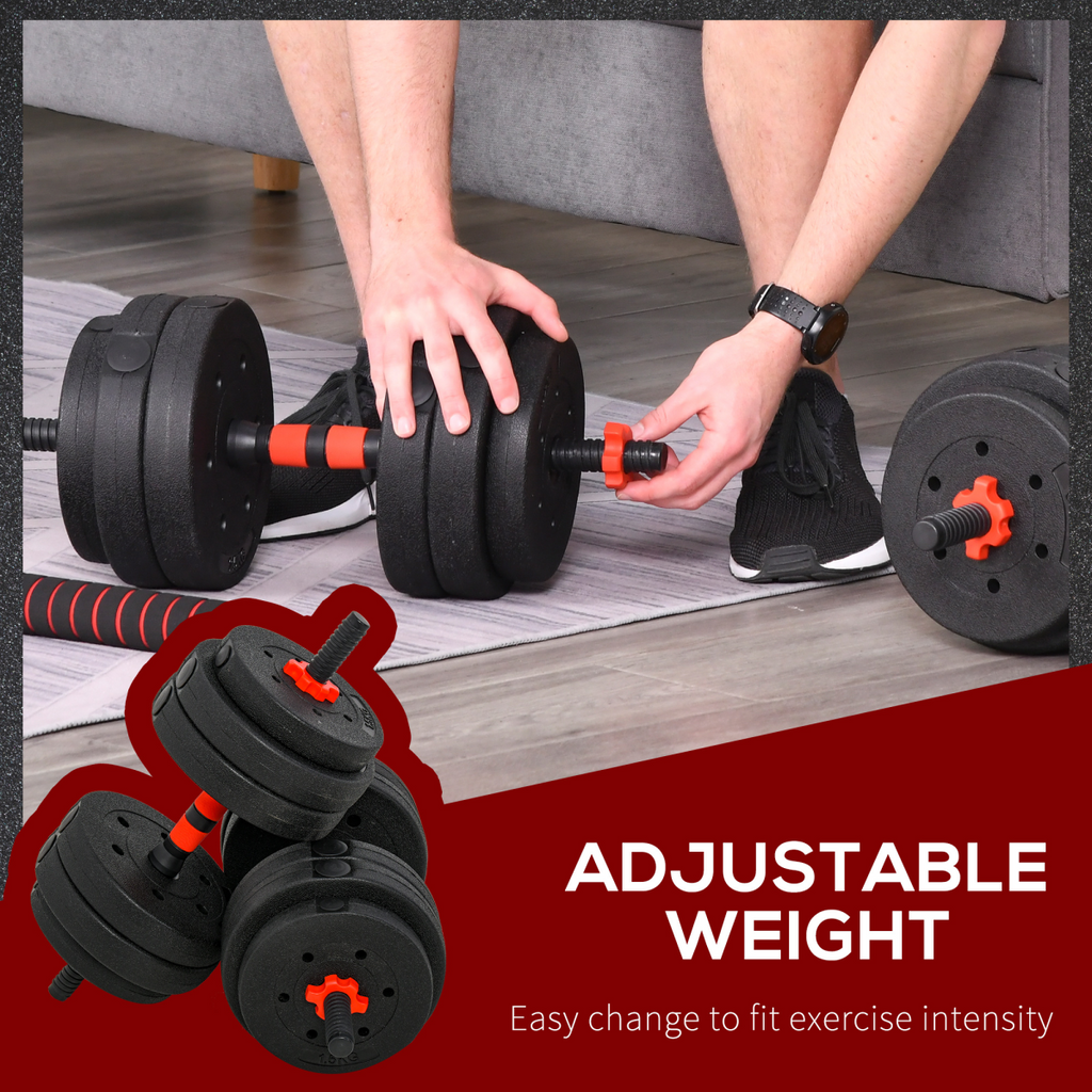 25 kg Adjustable Barbell & Dumbbell Set