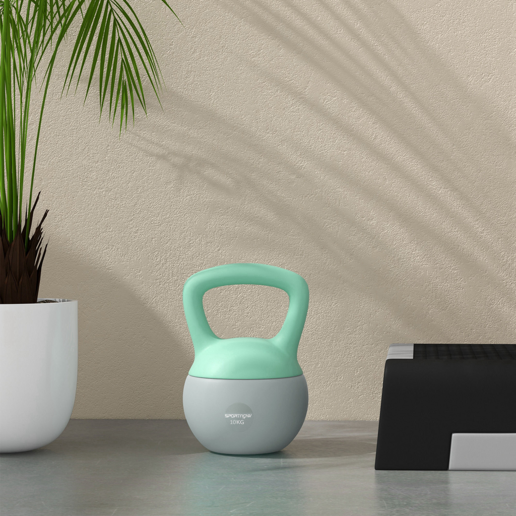10 kg Soft Kettlebell – Grey & Green